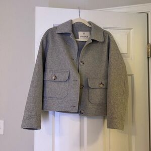Gray Wool Utility Jacket